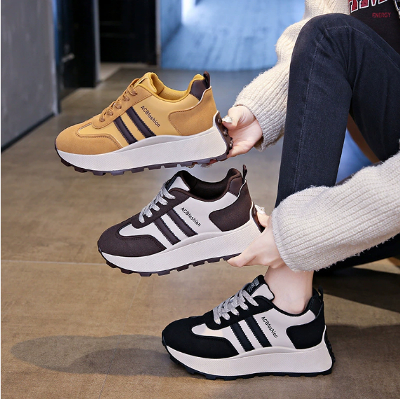 Ladies' Versatile Thick Soled Casual Shoes, Height Increasing Shoes foto 3
