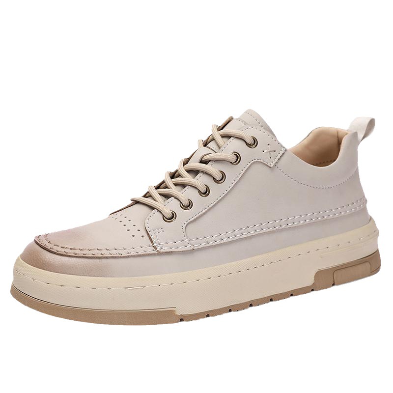 First Layer Cowhide Comfortable Fashion Men's Casual Shoes Sneaker foto 3