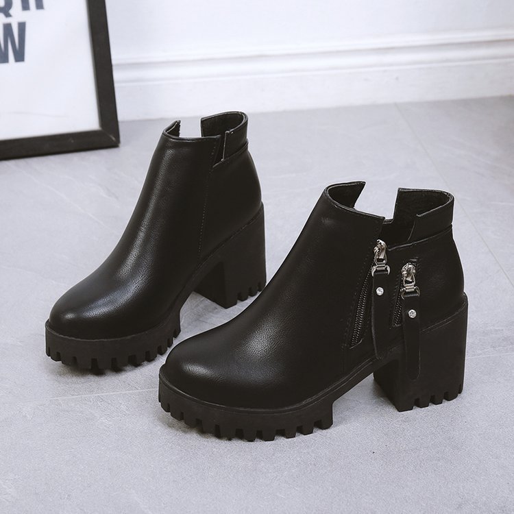 Women's Side-zip High-heeled Dr Martens Boots foto 2