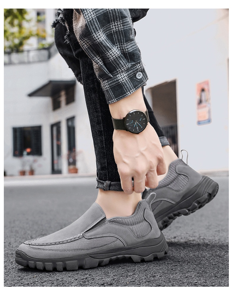 Men's Loafer Casual Business Leather Shoes Plus Size 46 Lightweight Men's Shoes foto 5