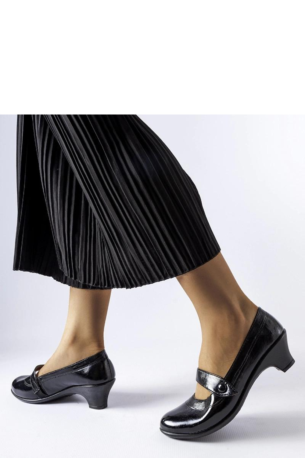 Pumps met dikke hak Solea foto 3