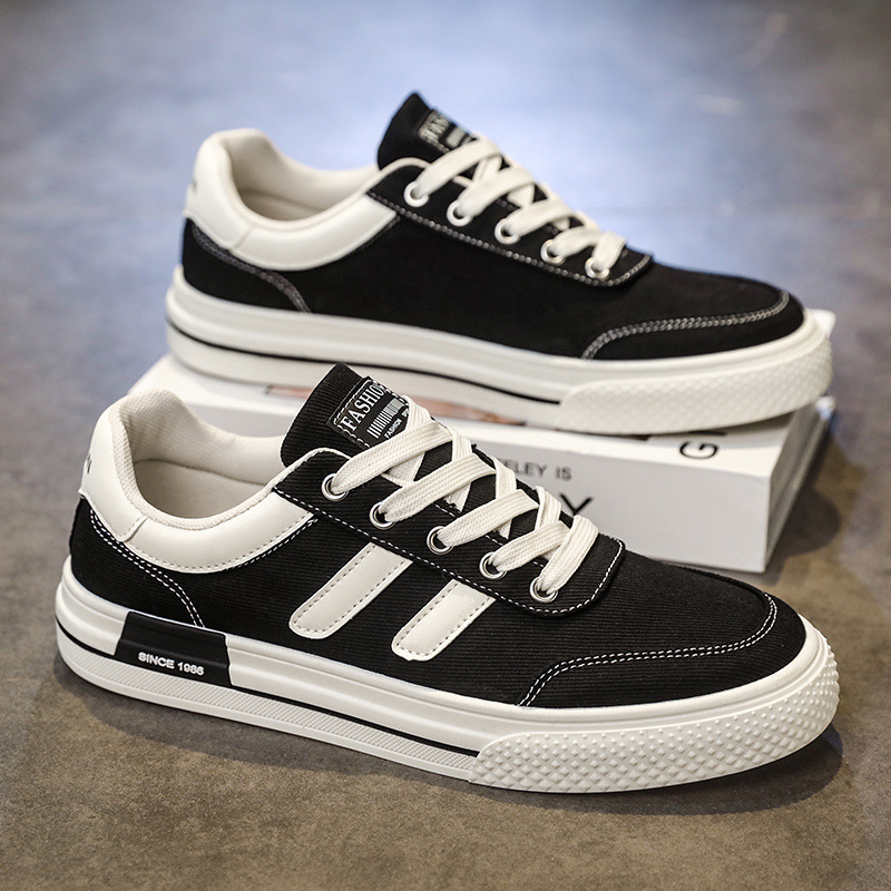 Men's Canvas Shoes Spring Breathable Flat foto 3