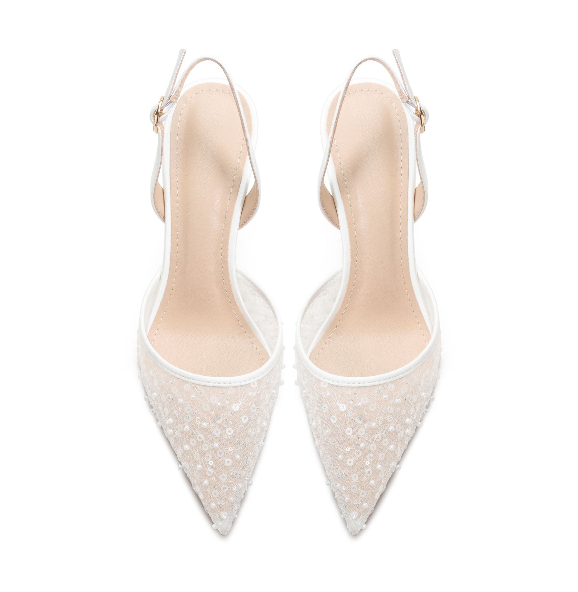 Women's Hollow Bead High-heeled Sandals
