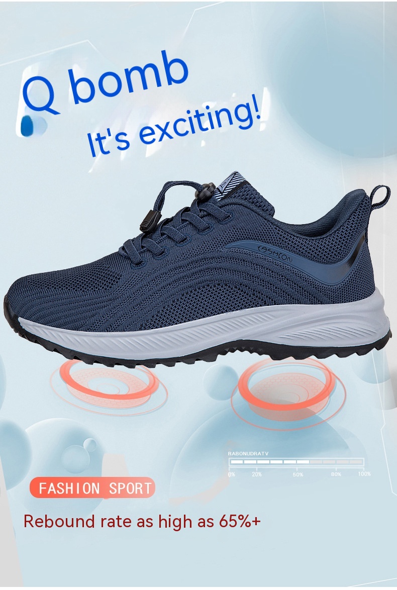 Lightweight Breathable Middle-aged And Elderly Non-slip Soft Sole Shoes foto 5