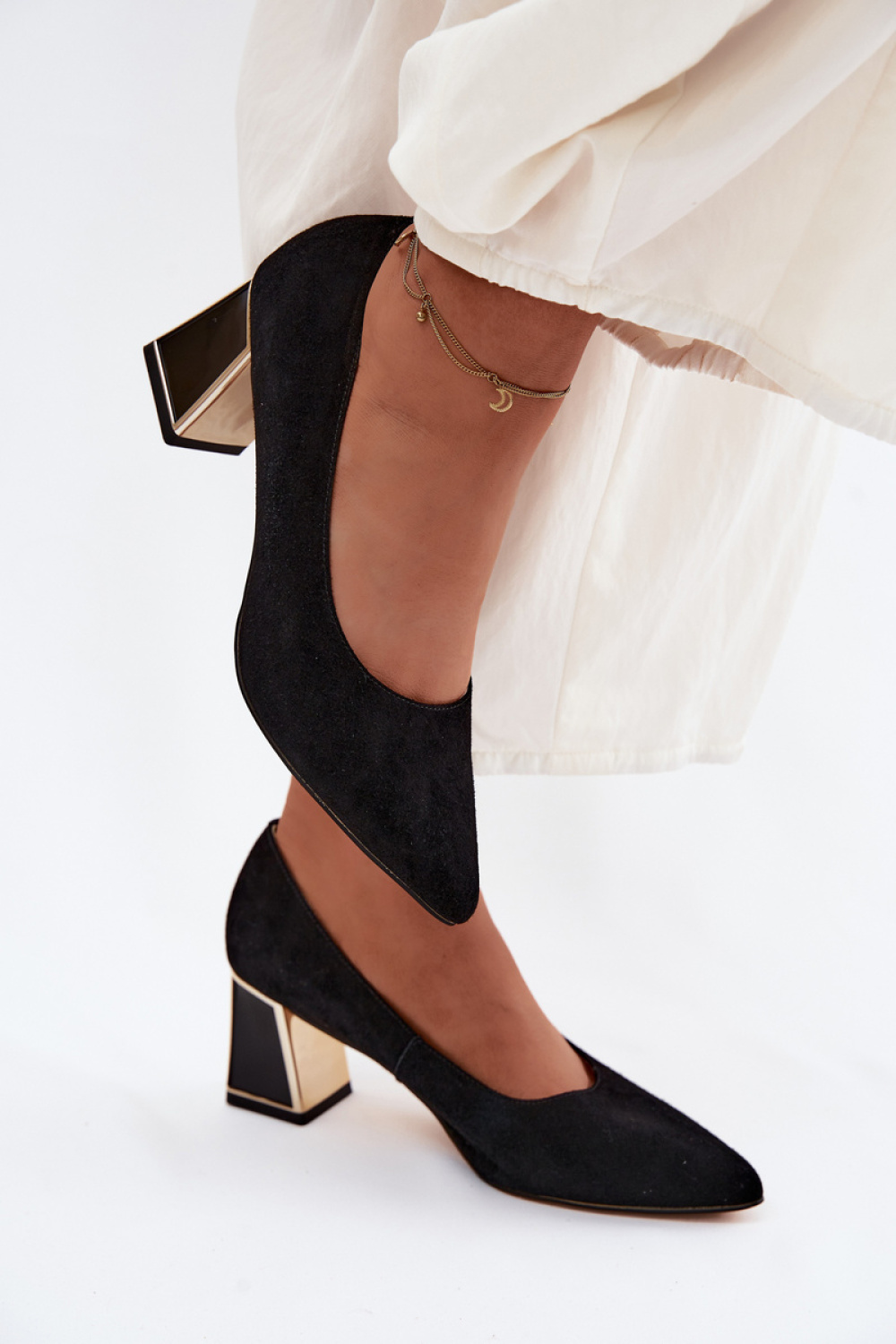Pumps met dikke hak Step in style foto 3