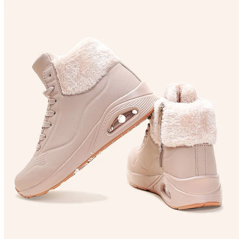 Warm Fleece-lined Women's Thick-soled Air-cushion Anti-slip Snow Boots foto 4