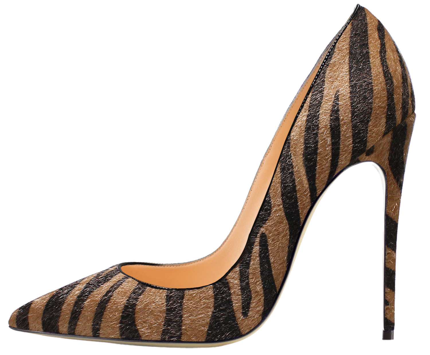 Animal Texture Pointed Toe High Heel Women's Shoes foto 3