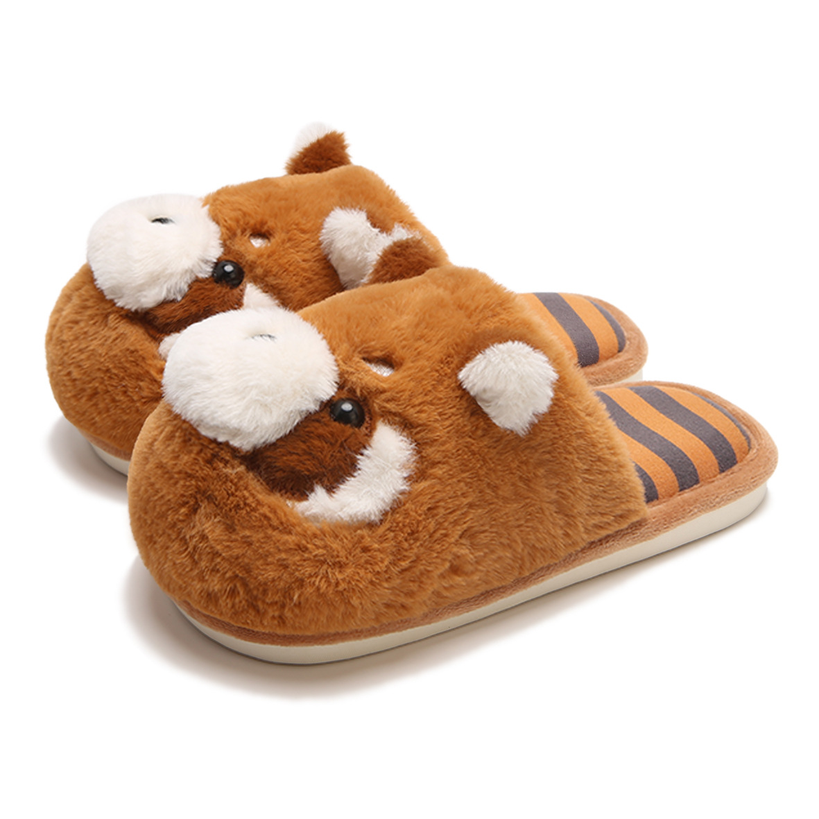 Womens Cartoon Cute Warm Fuzzy Slippers foto 4