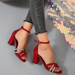 Ankle-strap Buckle Sandals Women's Summer New Open Toe Fashion High Heel foto 5