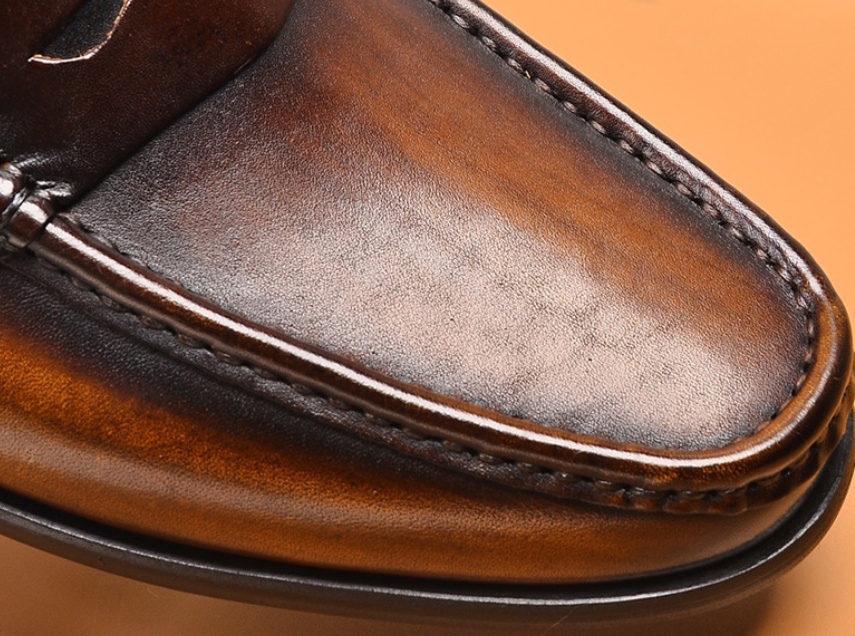 Men's Fashion Breathable Casual Leather Shoes foto 3