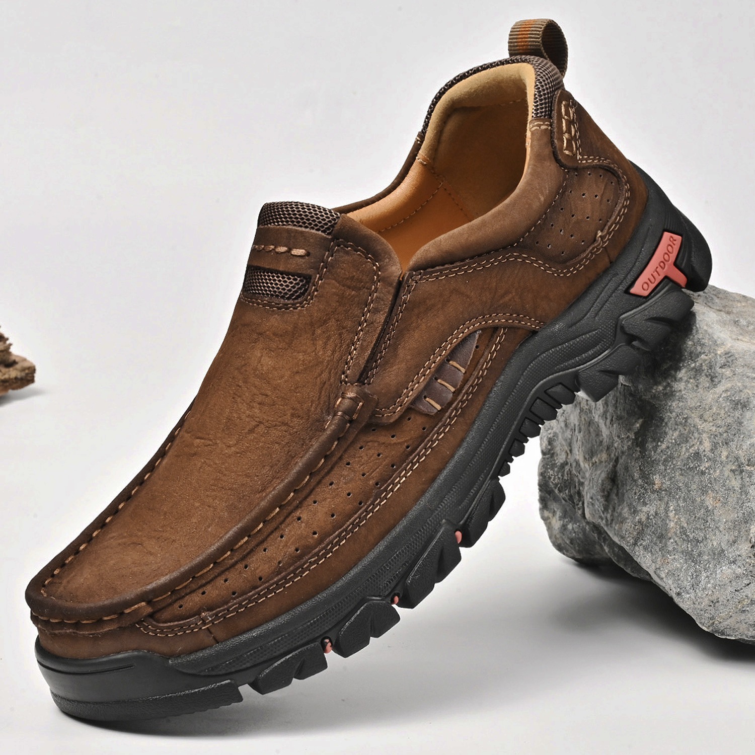 Men's Leather Large Size Casual Shoes