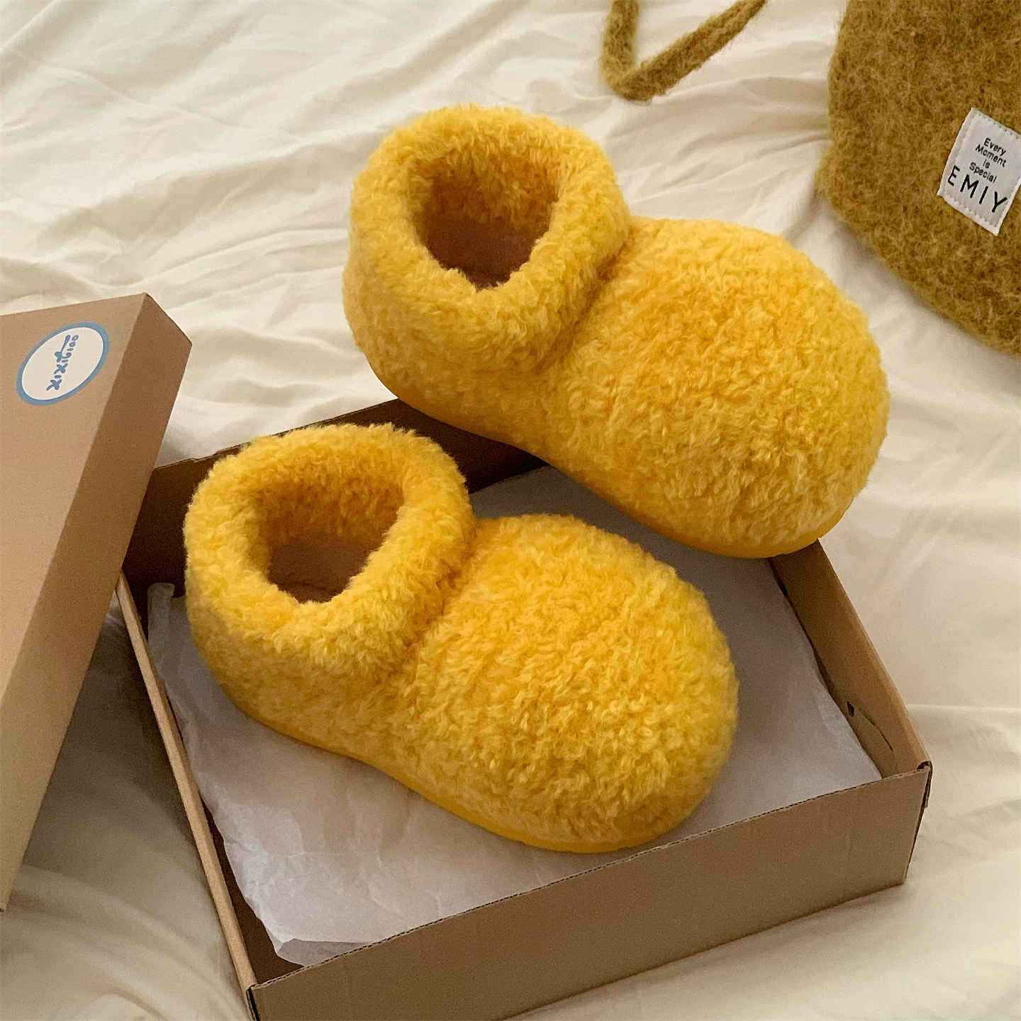 Cute Fashion Big Head Furry Boots For Women foto 2