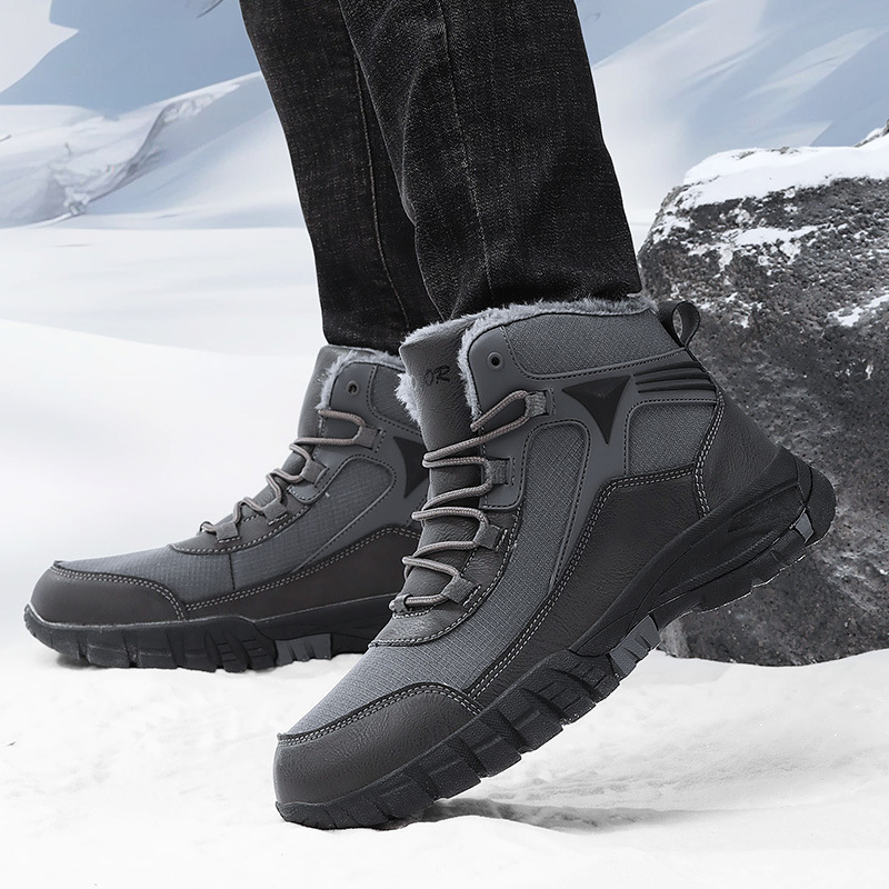 Thickening Exercise Waterproof Cold-resistant Warm High-top Cotton Boots foto 5