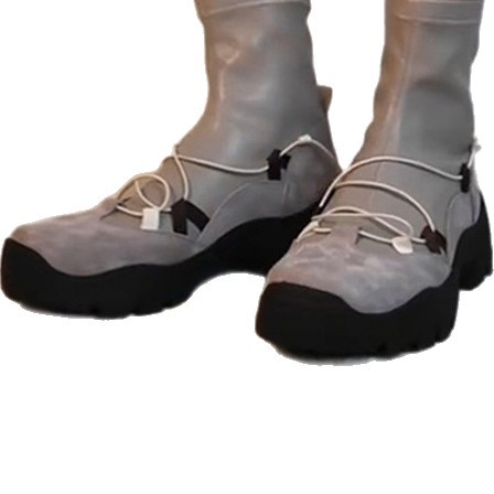 Retro Platform Cross Strap Stretch Boots Female foto 3