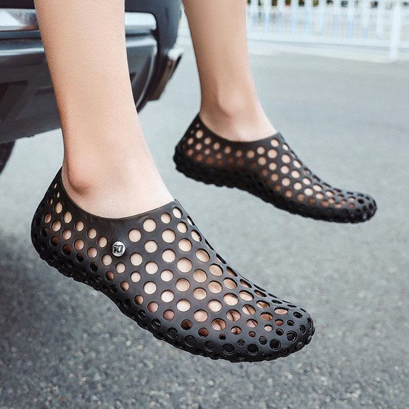 Summer Casual Beach Shoes Breathable Driving Hole Garden Slippers foto 2