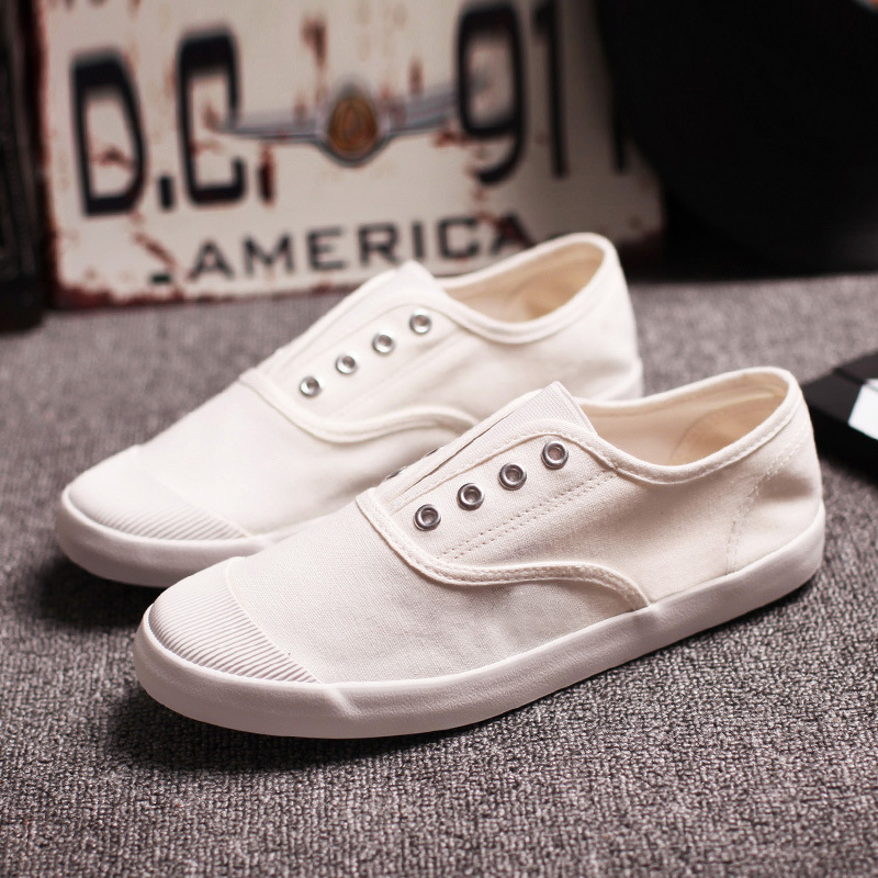 Men's Canvas Shoes Korean-style Low-top Flat