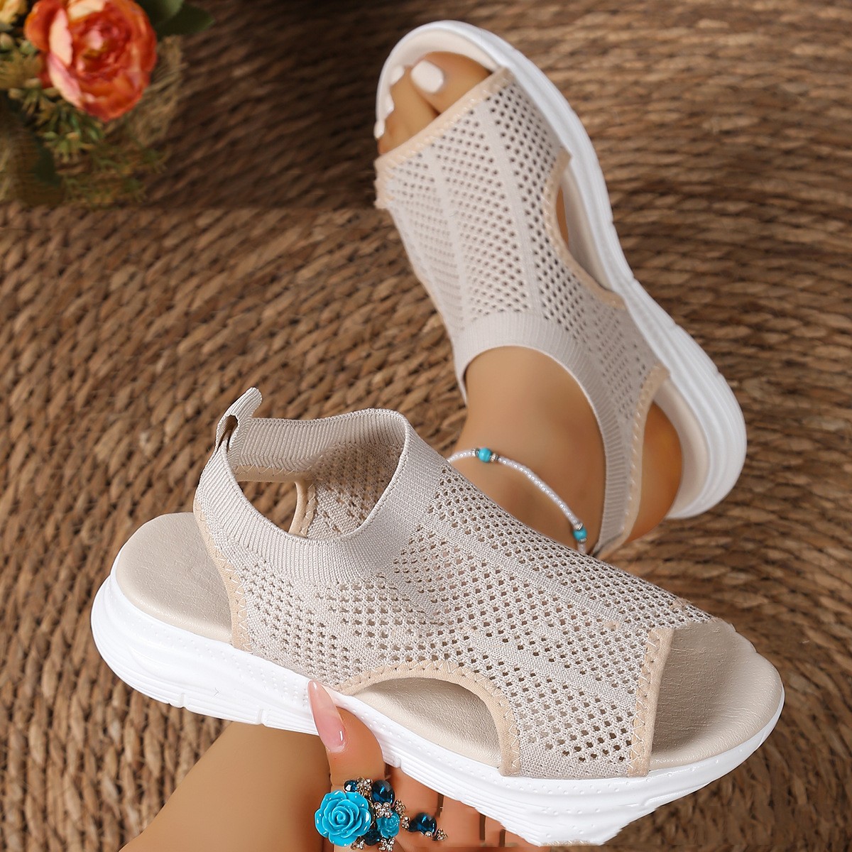 Women's Platform Sports Sandals Summer Flat foto 4