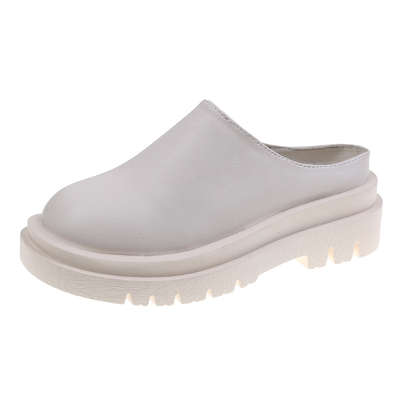 Womens Chunky-soled Closed-toe Mules For Casual Wear foto 3