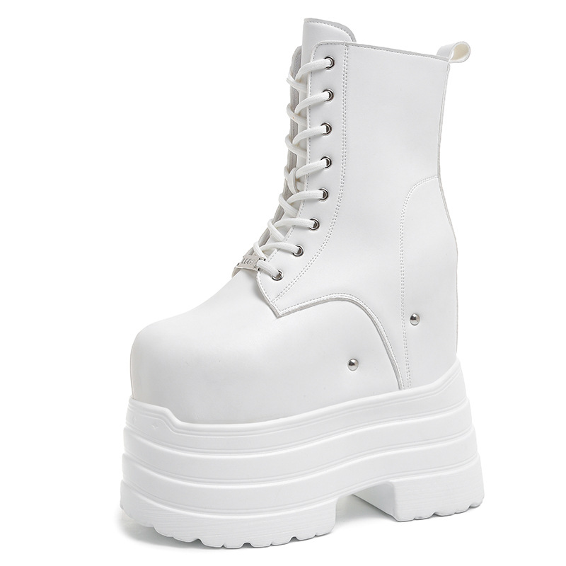 Height-increasing Cos One-piece Thick Sole Height-increasing Martin Boots foto 5