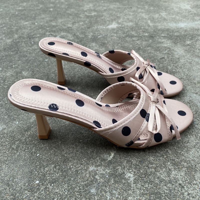 Sexy Polka-Dot Bow-Knot Slippers For Women foto 5
