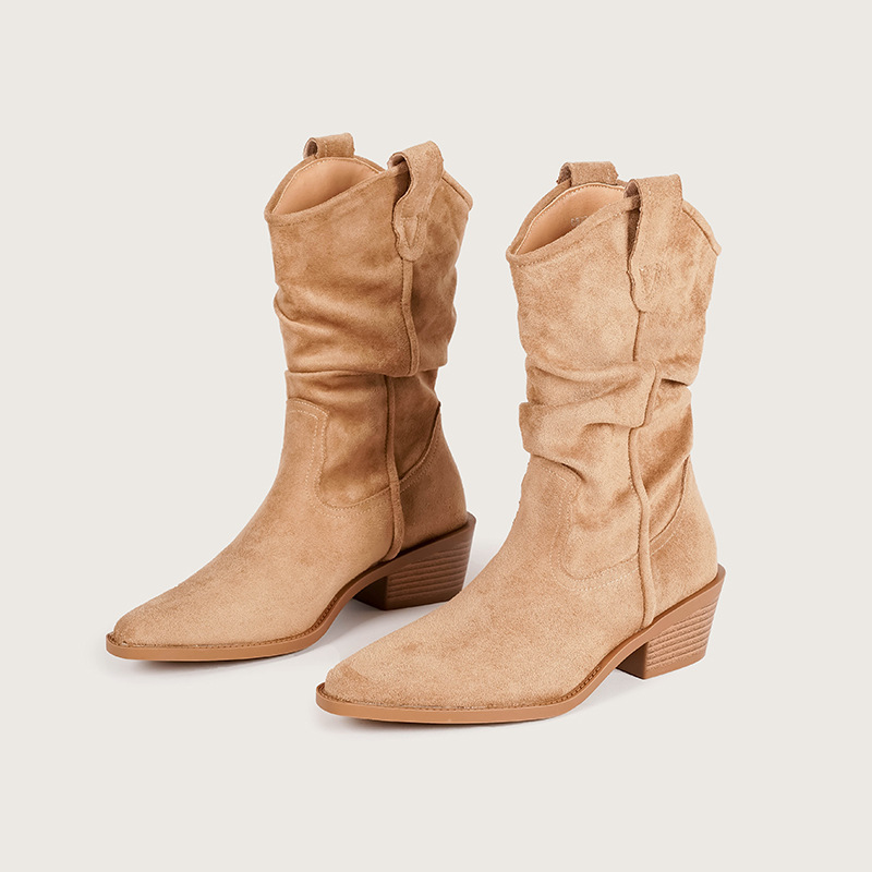 Women's Pointed-toe Slimming Ankle Bootsmartens Boots foto 4