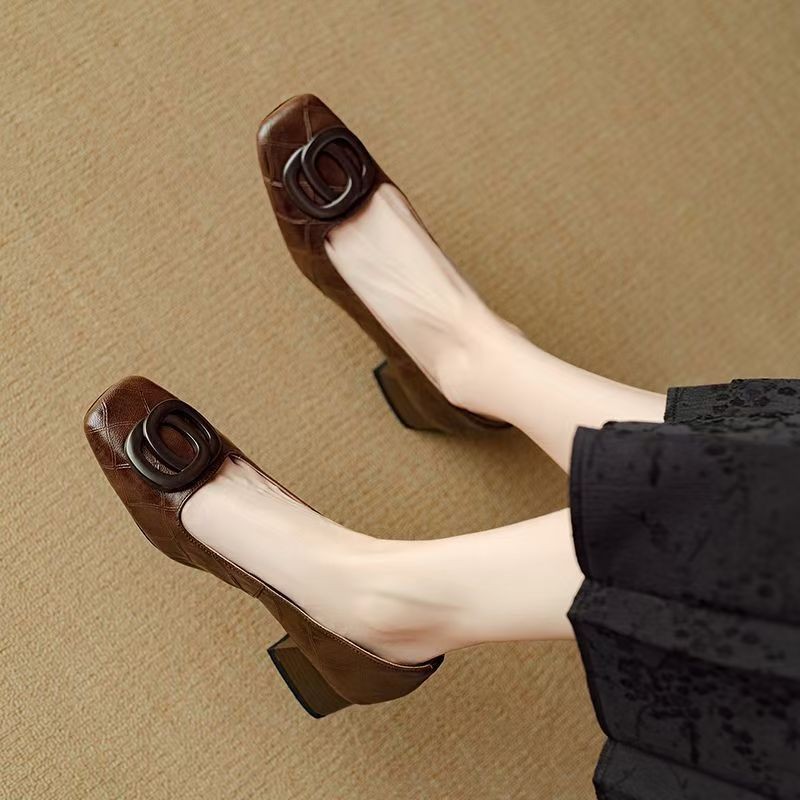 Super Soft Sheepskin Shallow Mouth Flat Bottom Comfortable Women's Shoes foto 5