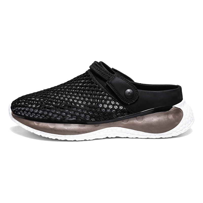 Men's Pump Semi-slipper Sandals Non-slip Sports Hollow Beach Shoes foto 3