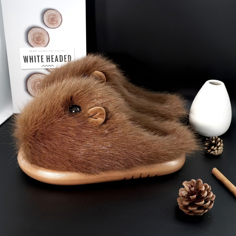 New Comfortable Women's Slippers Soft Suede Indoor foto 3