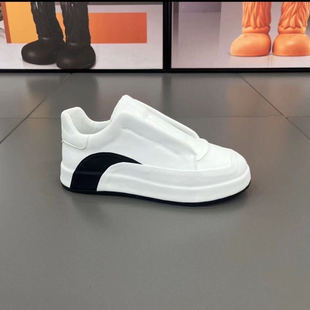 Genuine Leather Slip-on Breathable Running Casual Shoes foto 3