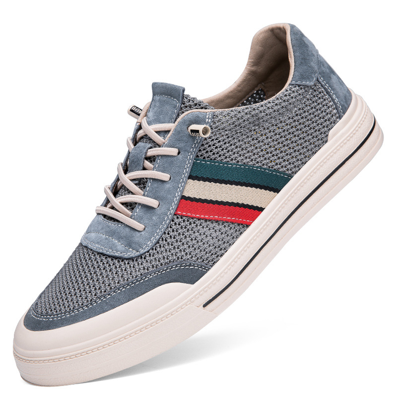 Men's No-tie Hollow Breathable Casual Shoes All-matching foto 3