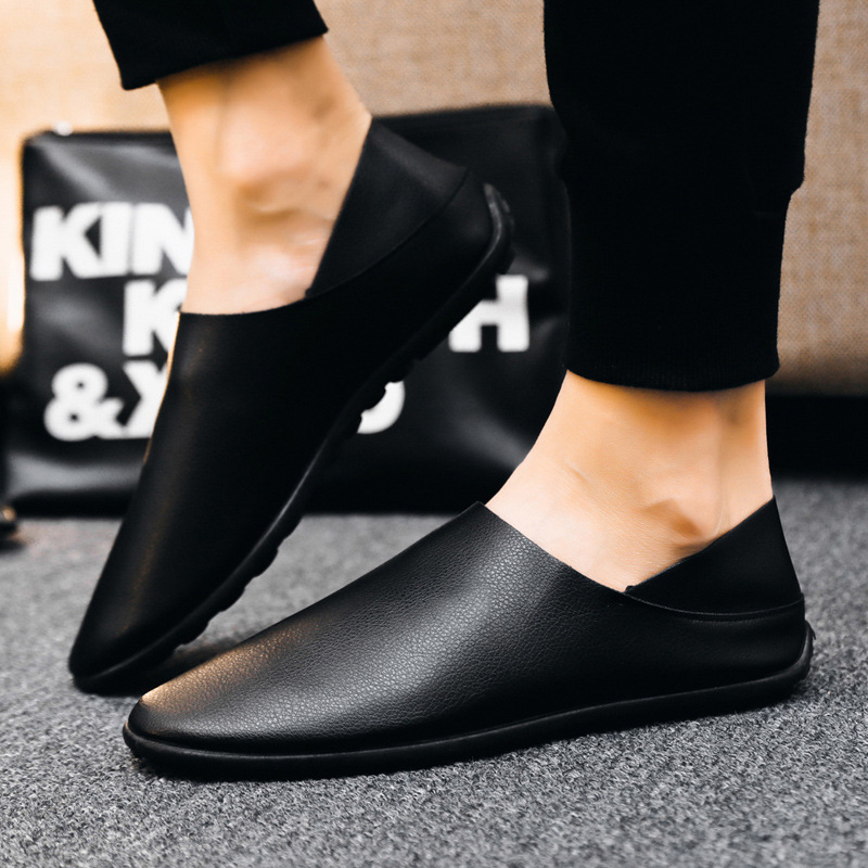 Spring And Autumn Men's Casual Shoes PU Breathable Soft Bottom Gommino foto 4