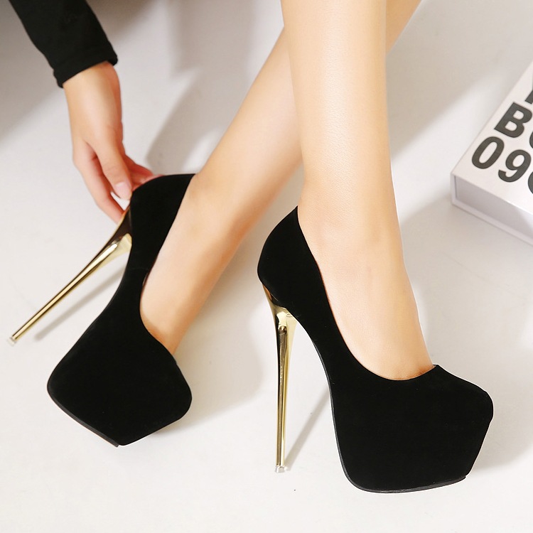 Women's Large Size Cross-dressing Sexy Men's Anti-string High Heels 16cm Women's Shoes foto 4