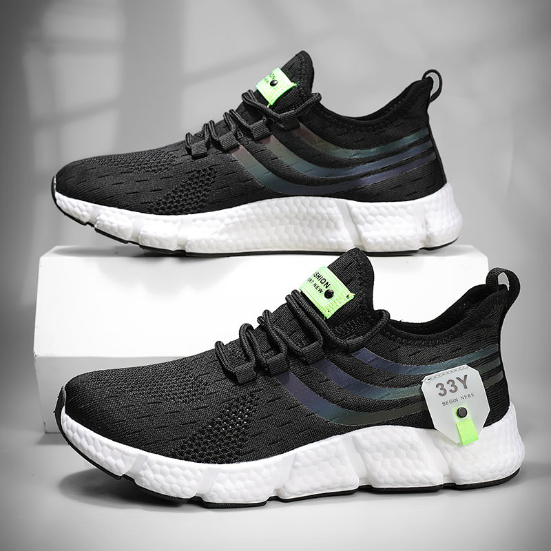 Men's Ultra-light Popcorn Summer Breathable Fly Woven Mesh Casual Sneaker foto 5