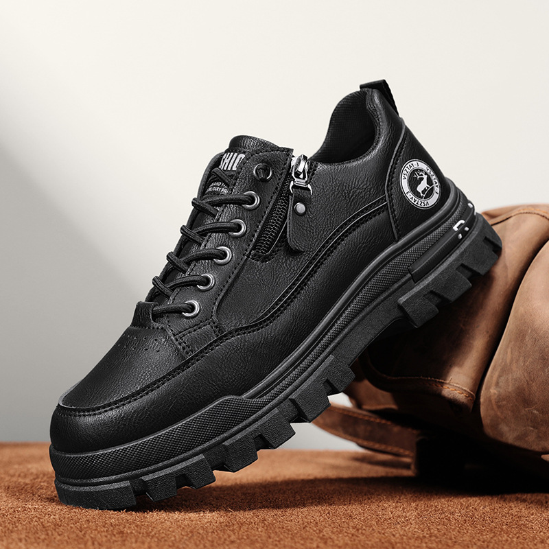 Versatile Mens Chunky Soled Sneakers foto 3