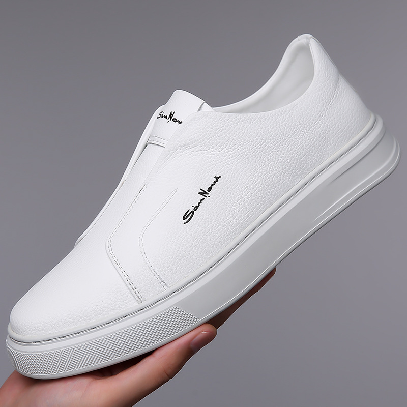 Casual And Comfortable Breathable Non-slip Trendy Soft Bottom Rubber Round Toe Flat Heel Slip-on Shoes foto 5