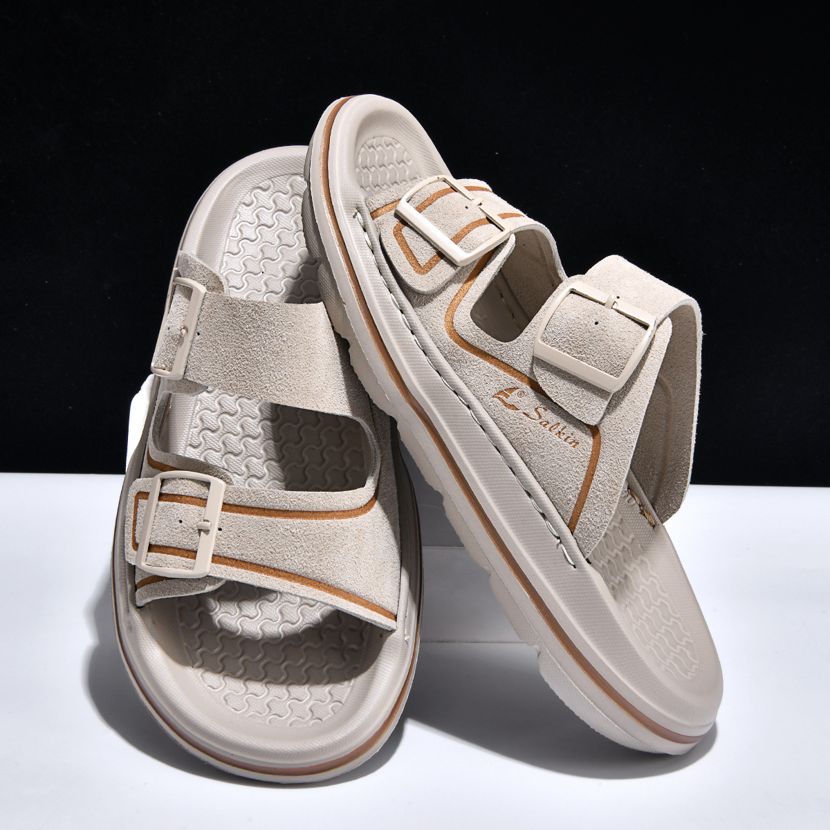 One-word Slide Thick-soled Non-slip Beach Shoes foto 4