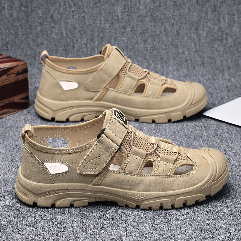Non-Slip Hollowed-Out Toe Shoes Versatile Casual Sandals