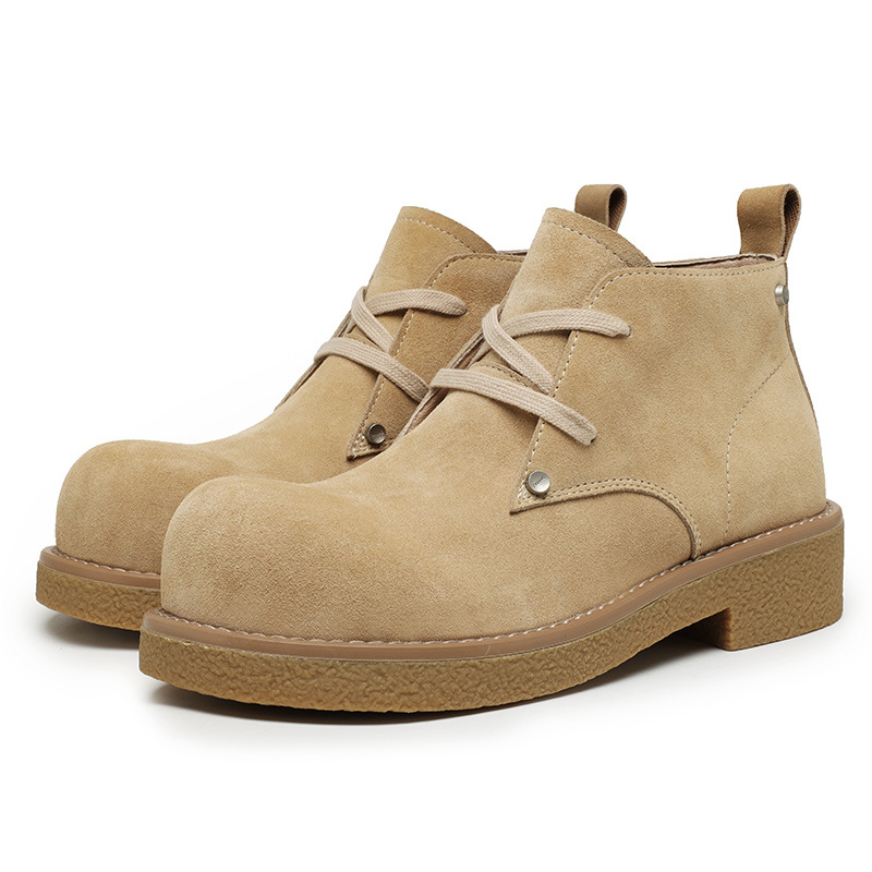 Casual Platform Height-increasing Martain Boots Big Head Derby Shoes British Style foto 3