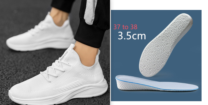 Breathable White Mesh Men's Casual Sneaker foto 5