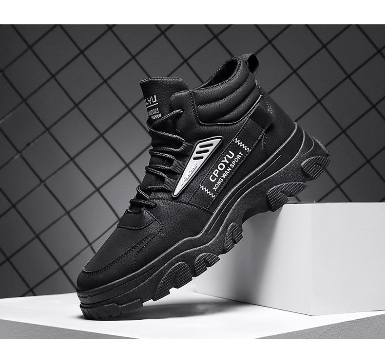 Mens Autumn High-Top Waterproof And Non-Slip Work BootsMartins foto 5