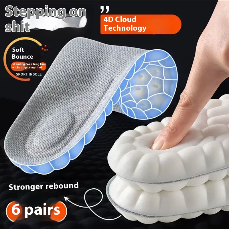 Anti Odor Sweat Absorbing Breathable High Elasticity Insole foto 3