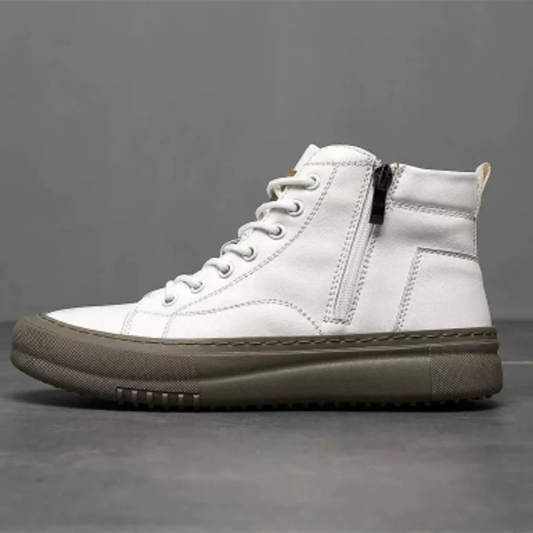 Men's White Sneakers Trendy Style foto 5
