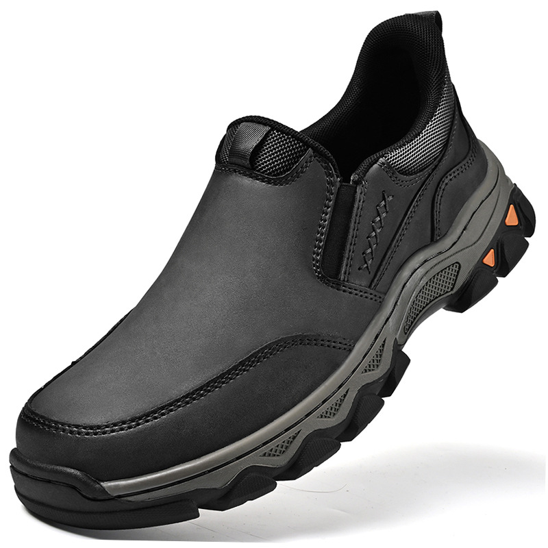 Rubber Wear-resistant Men's Casual Leather Shoes foto 4