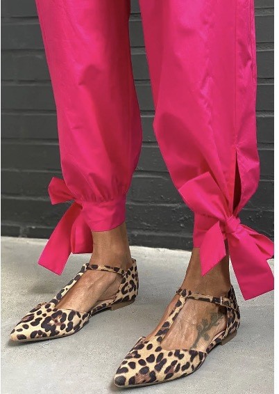 Leopard Print Pumps Pointed Toe Chunky Heel Low Top foto 3