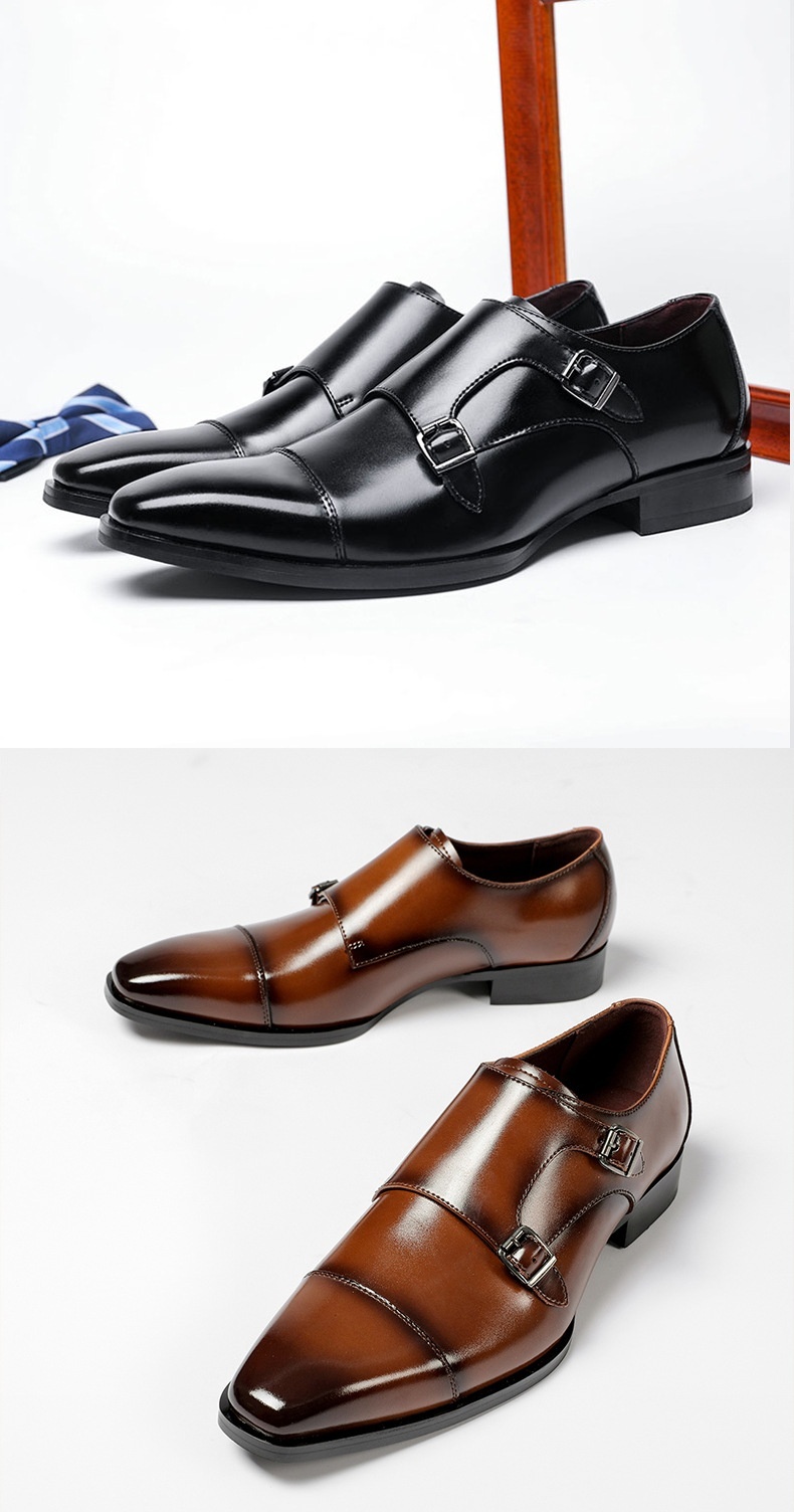 Casual Leather Shoes Men's Leather Business Gentleman British Style foto 5