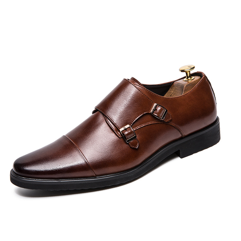 Men's British Slip On Plus Size Leather Shoes foto 5