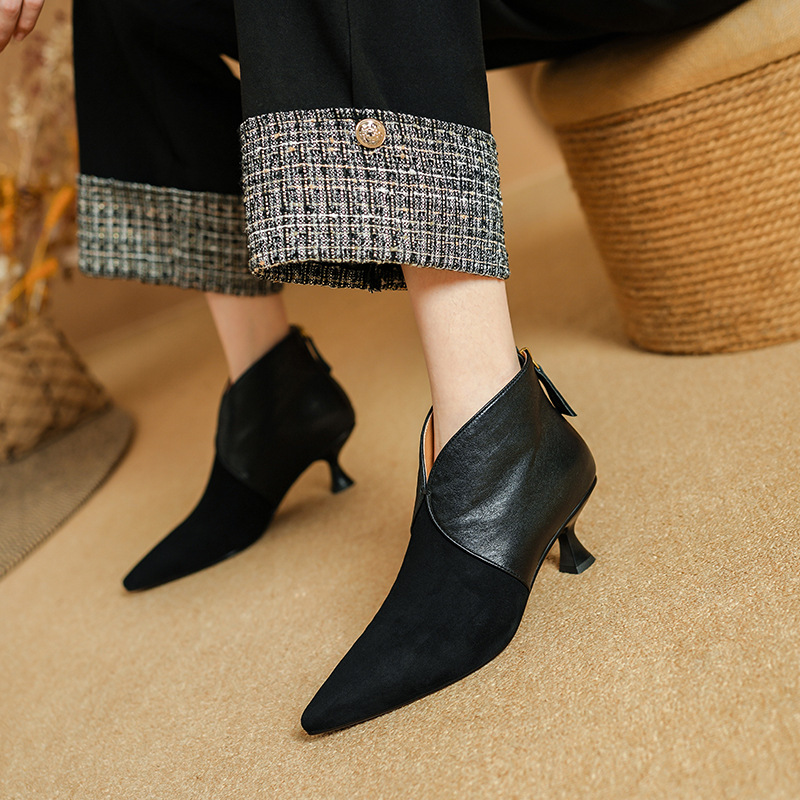 Super Soft Lambskin Ankle Boots For Women foto 4