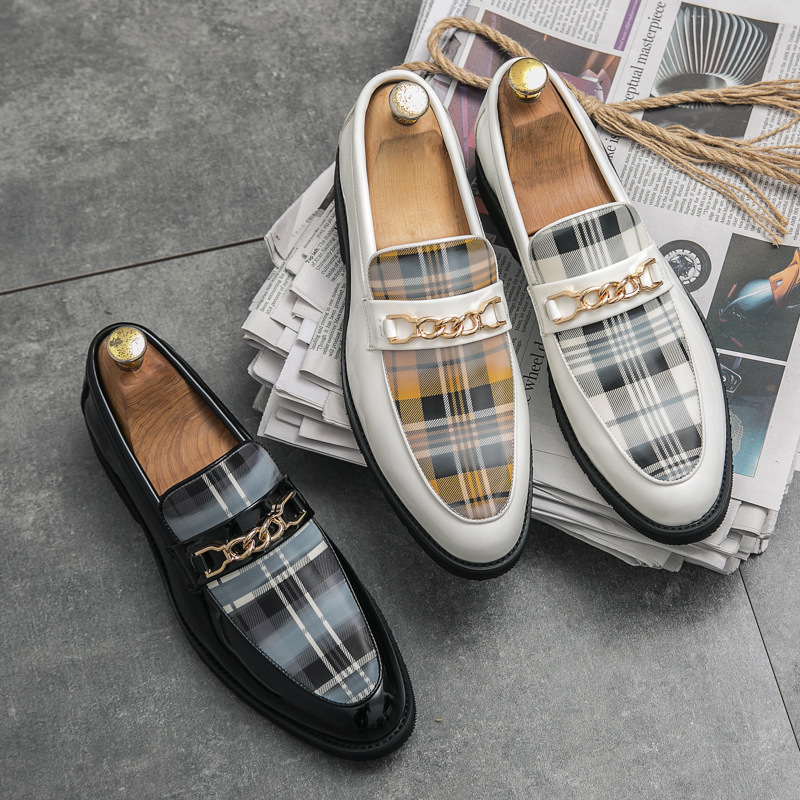 Pointed Casual Leather Shoes Men's Shoes foto 5