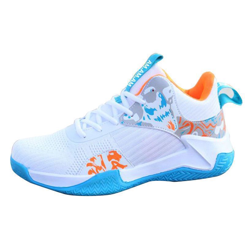 Basketball Men's Breathable Sneaker Outdoor Middle High Top Non-slip Shoes foto 5