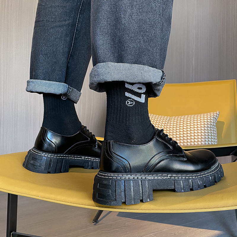 Online Influencer Men's Shoes Black Talent Spring And Autumn foto 4